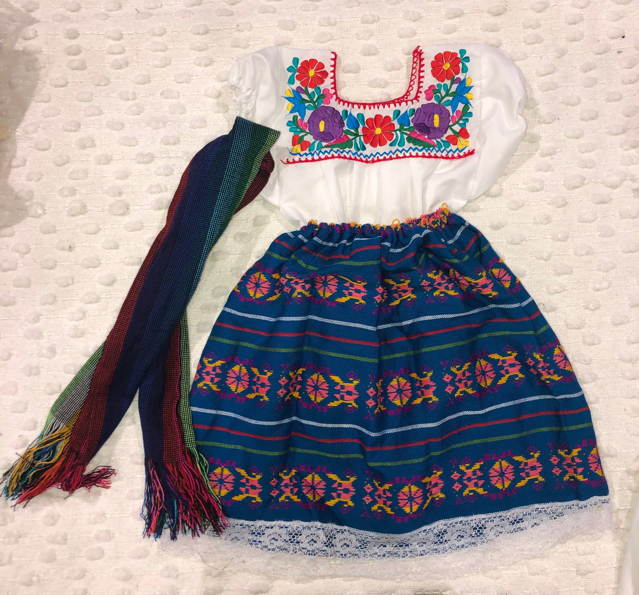 Mexican Girl Set Traditional Mexican Girl outfit 3 Pieces