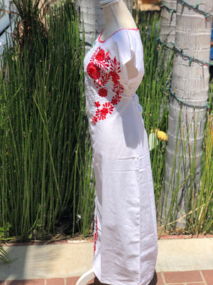 Dress Patria, Embroidered Mexican Dress, Vestido Patria, Vestido Mexicano